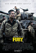 Fury 2014 movie poster Brad Pitt Shia LaBeouf Logan Lerman David Ayer War