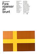 Fyra nyanser av brunt 2004 movie poster Robert Gustafsson Maria Kulle Karl Linnertorp Killinggänget Tomas Alfredson