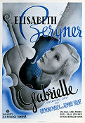 Gabrielle 1937 poster Elisabeth Bergner Paul Czinner Instrument