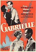 Gabrielle 1954 movie poster Eva Henning Birger Malmsten Hasse Ekman