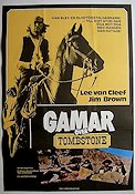 Gamar över Tombstone 1977 poster Lee Van Cleef Jim Brown John Marley Joseph Manduke