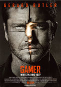 Gamer 2009 movie poster Gerard Butler Michael C Hall Ludacris Mark Neveldine