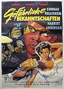 Gefährliche Bekanntschaften 1958 movie poster Gunnar Hellström Harriet Andersson