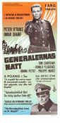The Night of the Generals 1967 movie poster Peter O´Toole Omar Sharif Tom Courtenay Anatole Litvak Find more: nazi War