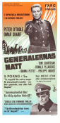 The Night of the Generals 1967 poster Peter O´Toole Anatole Litvak