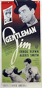 Gentleman Jim 1943 movie poster Errol Flynn Alexis Smith Boxing