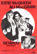 The Getaway 1972 movie poster Steve McQueen Ali MacGraw Ben Johnson Sam Peckinpah