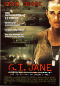 G.I. Jane 1997 movie poster Demi Moore Viggo Mortensen Anne Bancroft Ridley Scott War