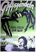 Giftspindeln 1956 poster Mara Corday John Agar