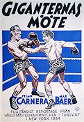 Primo Carnera vs Max Baer 1938 movie poster Primo Carnera Boxing