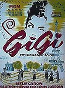 Gigi 1958 movie poster Leslie Caron Maurice Chevalier Louis Jourdan Vincente Minnelli Musicals
