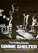 Gimme Shelter 1970 movie poster Rolling Stones David Maysles Rock and pop Documentaries