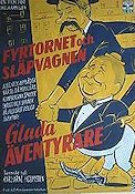 Glada äventyrare 1956 poster Fyrtornet och Släpvagnen