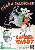 Way Out West 1937 movie poster Laurel and Hardy Helan och Halvan