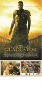 Gladiator 2000 movie poster Russell Crowe Joaquin Phoenix Connie Nielsen Ridley Scott Sword and sandal