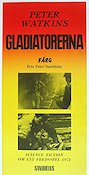 The Gladiators 1969 movie poster Arthur Pentelow Frederick Danner Hans Bendrik Peter Watkins Politics Asia