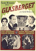 Glasberget 1953 movie poster Eva Henning Gunn Wållgren Hasse Ekman Gustaf Molander