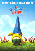 Gnomeo and Juliet 2011 movie poster James McAvoy Kelly Asbury Animation