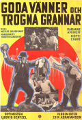 Goda vänner och trogna grannar 1938 movie poster Eric Abrahamsson Ludde Gentzel Ludde Gentzel Kotti Chave Marianne Aminoff