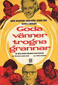 Goda vänner trogna grannar 1960 movie poster Edvin Adolphson Anita Björk George Fant Gunnel Lindblom Hans Wahlgren Torgny Anderberg