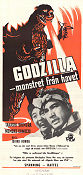 Gojira 1954 movie poster Takashi Shimura Ishiro Honda Dinosaurs and dragons Asia Country: Japan