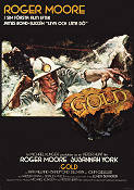 Gold 1974 movie poster Roger Moore Susannah York Ray Milland Peter R Hunt