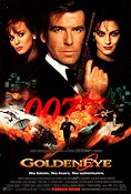 Goldeneye 1995 movie poster Pierce Brosnan Izabella Scorupco Sean Bean Martin Campbell