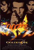 Goldeneye 1995 movie poster Pierce Brosnan Izabella Scorupco Sean Bean Martin Campbell