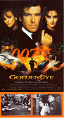 Goldeneye 1995 movie poster Pierce Brosnan Izabella Scorupco Sean Bean Martin Campbell