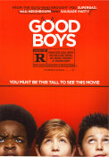 Good Boys 2019 movie poster Jacob Tremblay Keith L Williams Brady Noon Gene Stupnitsky Kids