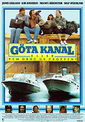 Göta kanal 1981 movie poster Janne Carlsson Kim Anderzon Stig Ossian Ericson Yvonne Lombard Nils Eklund Stig Engström Magnus Härenstam Rolv Wesenlund Frank Andersson Hans Iveberg Ships and navy