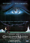 The Lawnmower Man 1992 movie poster Jeff Fahey Pierce Brosnan Brett Leonard Writer: Stephen King