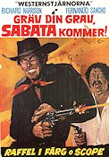 Gräv din grav Sabata kommer 1971 poster Richard Harrison Fernando Sancho Raf Baldassarre Juan Bosch