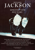 Greatest Hits History CD 2001 poster Michael Jackson
