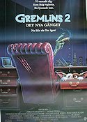 Gremlins 2: The New Batch 1990 movie poster Zach Galligan Phoebe Cates Howie Mandel Joe Dante