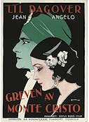 Greven av Monte Cristo 1929 movie poster Lil Dagover Jean Angelo