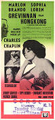 A Countess from Hong Kong 1967 movie poster Sophia Loren Marlon Brando Tippi Hedren Charles Chaplin