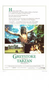 Greystoke The Legend of Tarzan 1984 poster Ralph Richardson Hugh Hudson
