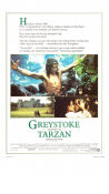 Greystoke legenden om Tarzan 1984 poster Ralph Richardson Ian Holm Hugh Hudson Hitta mer: Tarzan