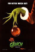 How the Grinch Stole Christmas 2000 movie poster Jim Carrey Taylor Momsen Ron Howard Holiday