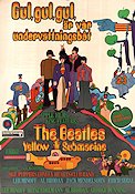 Gul gul gul är vår undervattningsbåt 1968 poster Beatles Paul McCartney John Lennon George Dunning Skepp och båtar Rock och pop Animerat Musikaler