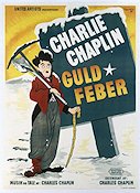 The Gold Rush 1925 movie poster Mack Swain Georgia Hale Charlie Chaplin Mountains Food and drink