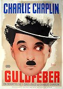 The Gold Rush 1925 movie poster Mack Swain Georgia Hale Charlie Chaplin Mountains Food and drink Eric Rohman art