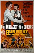 Gunfight at the O.K. Corral 1957 movie poster Burt Lancaster Kirk Douglas