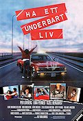 Ha ett underbart liv 1992 poster Per Löfberg Lina Perned Kjell Bergqvist Ulf Malmros Bilar och racing Broar