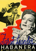 La Habanera 1937 movie poster Zarah Leander Ferdinand Marian Douglas Sirk
