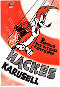 Hackes karusell 1968 movie poster Hacke Hackspett Woody Woodpecker Walter Lantz Animation From comics