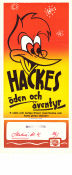 Hackes öden och äventyr 1954 poster Woody Woodpecker Hacke Hackspett Walter Lantz Animerat