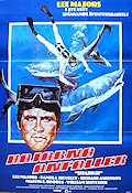The Six Million Dollar Man Sharks 1977 movie poster Lee Majors Richard Anderson Martin E Brooks Pamela Hensley Alan J Levi Fish and shark From TV