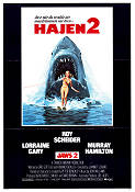 Jaws 2 1978 movie poster Roy Scheider Lorraine Gary Murray Hamilton Jeannot Szwarc
